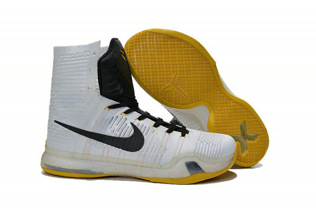 Nike Kobe 10 Elite White Black Yellow